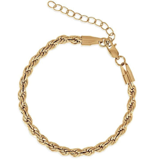 Twisted Rope Chain Bracelet