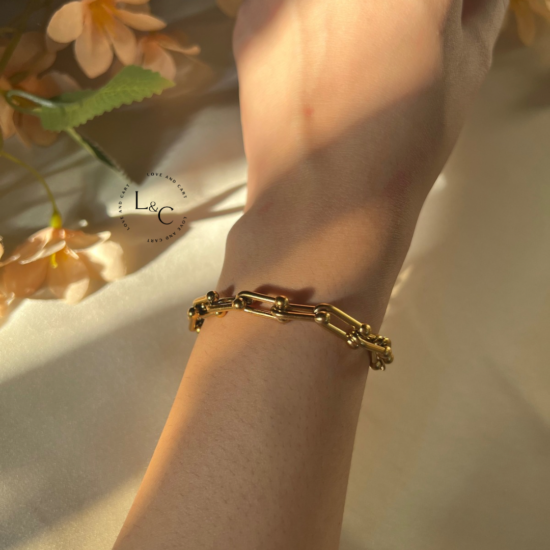 18k Gold Plated Link Bracelet