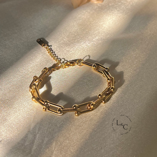 18k Gold Plated Link Bracelet